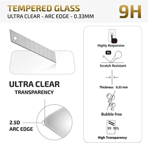 Vista 195 de NEW'C Paquete de 3 protectores de pantalla de privacidad para iPhone Air/iPhone 17 Air (6.5 pulgadas), película de vidrio templado antiespía