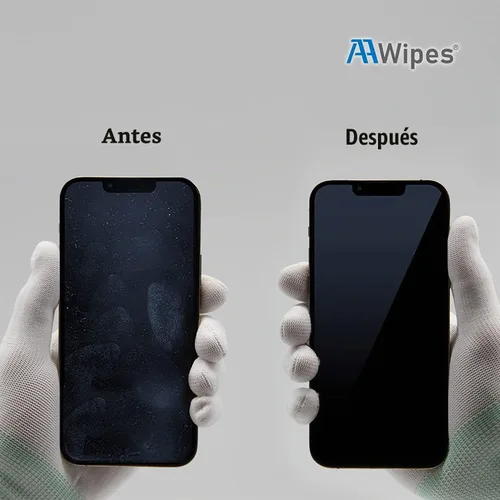 Vista 5 de AAwipes Paños de pulido (6.3 x 6.3 pulgadas, gris superfino) compatibles con Apple iPhone, iPad, MacBook, iWatch, paños de limpieza de microfibra
