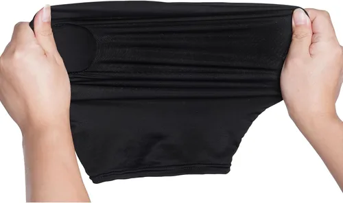 Vista 2 de 2 piezas Máscara de cara completa con ojos y boca abiertos, capucha de licra elástica y transpirable para Halloween, disfraz de cosplay unisex