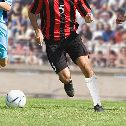 Vista 7 de Yxmeiguo Scrunch - Calcetines de fútbol extra largos acolchados deportivos para hombres y mujeres con soporte para el tobillo, accesorios de fútbol