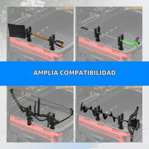 Vista 8 de KEMIMOTO Soporte para herramientas UTV, anclaje de amarre compatible con Polaris Ranger General, soporte para herramientas con amortiguadores