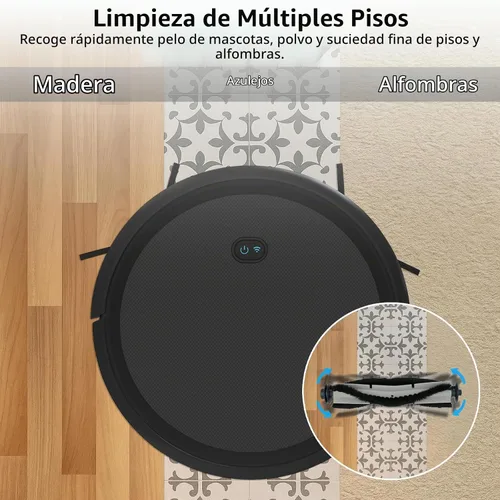 Vista 6 de SmartClean 2000 Kit de accesorios para aspiradora Ionvac SmartClean 2000 Robovac - 2 cepillos principales, 1 cubierta de rodillo, 6 filtros Hepa, 6