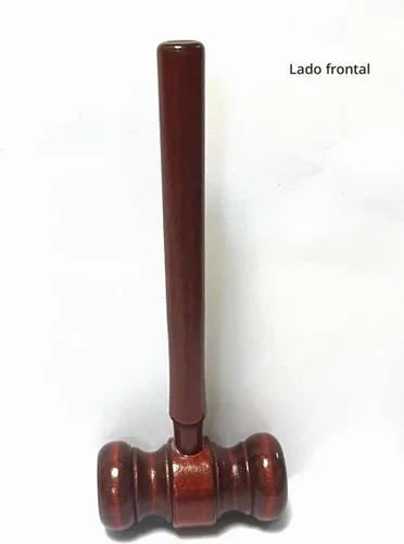Vista 3 de Aliotech Accesorio de disfraz de martillo de madera para sala de tribunales, accesorios de disfraz de justicia, accesorios para venta de subastas