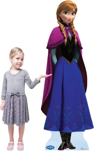 Vista 3 de Figuras de cartón de Frozen, se sostienen solas, Anna, talla única