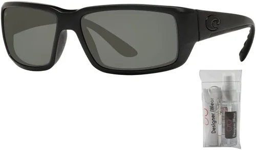 Vista 3 de Costa Del Mar Fantail 6S9006 - Lentes de repuesto para hombre y mujer + paquete con kit de cuidado iWear de diseñador