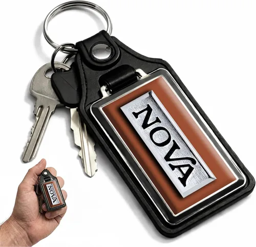 Vista 75 de Brotherhood Car Key Chain for Nova - Classic Models Keychain for Men and Blanco antiguo - Personalizado 1975