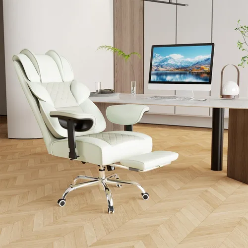 Vista 15 de Sillas de juego para adultos altos y niños, soporte lumbar, luces LED, respaldo alto, silla de computadora reclinable con reposacabezas