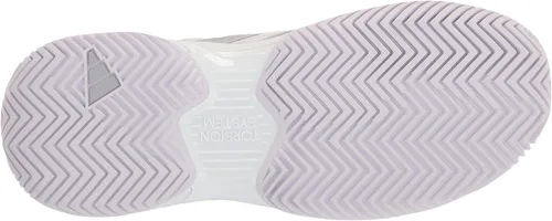 Vista 4 de adidas Courtjam Control - Tenis para mujer, Cloud White-silver Metallic