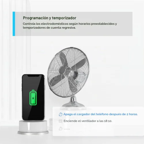 Vista 7 de TP-Link Tapo Smart Plug Mini 15A, enchufe Wi-Fi para casa inteligente, configuración súper fácil, compatible con Alexa y Google Home, no requiere