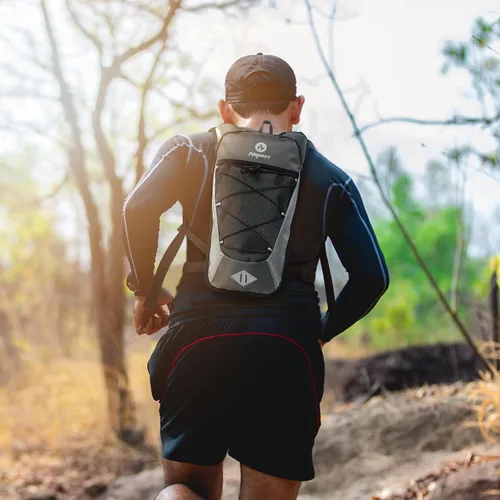 Vista 7 de Nepest Mochila de hidratación con bolsa de agua de 2 L para ciclismo, mochila de agua para senderismo, correr, mochila de hidratación ligera 2L