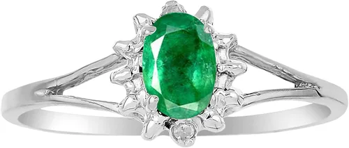 Vista 4 de Rylos Joyería para mujer, plata de ley con piedra natal de piedra natal, anillo y dije, collar con piedras preciosas y diamantes genuinos, piedra