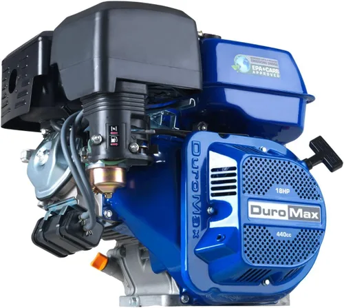 Vista 10 de DuroMax XP23HPE 713cc - Motor V-doble de arranque eléctrico a gasolina de eje horizontal de 1 pulgada, multiusos