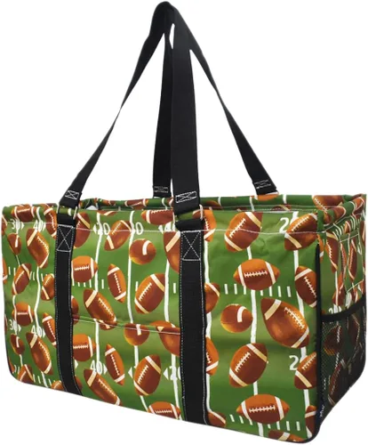 Vista 23 de NGIL Bolsa de comestibles reutilizable extra grande plegable de gran tamaño para comestibles, almacenamiento, picnic, playa, Estampado de vaca