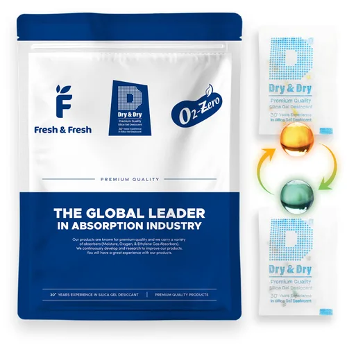 Vista 22 de Dry & Dry - Paquetes de gel de sílice naranja indicador de 1 gramo, deshumidificadores desecantes, paquetes de gel de sílice seguros para alimentos
