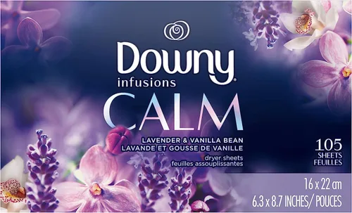 Vista 13 de Downy CALM, Mega Hojas para Secadora, Suavizante de Ropa, Lavanda y Vainilla, 130