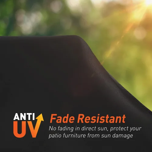 Vista 4 de Arcedo Fundas impermeables de 2 plazas para muebles de patio, resistente a la intemperie, funda de sofá para silla de exterior, 54 pulgadas de ancho