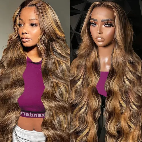 Vista 17 de Peluca de cabello humano ondulado con encaje frontal HD de 13 x 6 pulgadas, densidad del 200 %, predepilada, color marrón chocolate, peluca