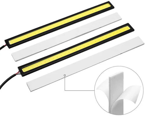 Vista 3 de MACHSWON 2/4/6 unids universal impermeable coche camiones diurna lámpara de luz súper brillante 12 V LED tiras COB coche Led niebla luz