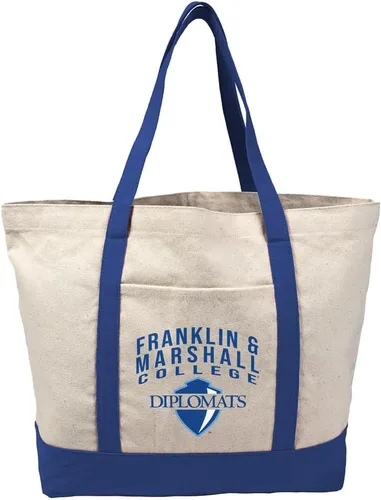 Vista 28 de Campus Lab Bolsa de lona con logotipo primario colegiado con bolsillo externo, bolsa de hombro reutilizable para ir de compras, playa Águilas A&m