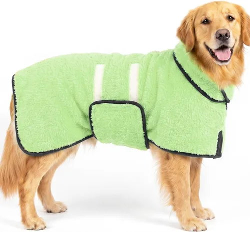 Vista 10 de Bienbee Albornoz para perro, súper absorbente para perros pequeños a Negro
