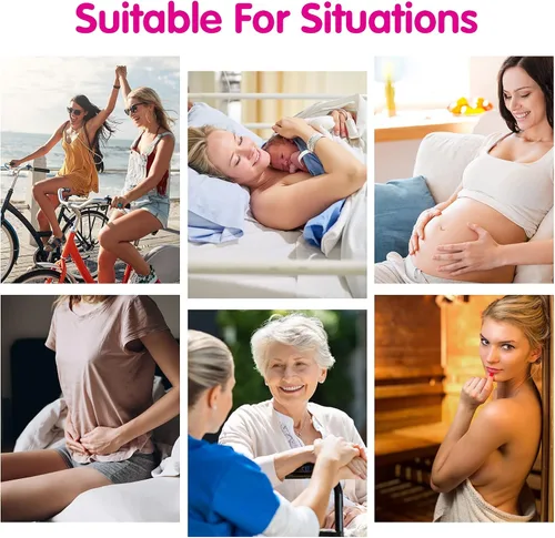 Vista 6 de Paquete de 4 calzones desechables de malla lavable para mujeres hospitales que proporcionan recuperación quirúrgica, incontinencia