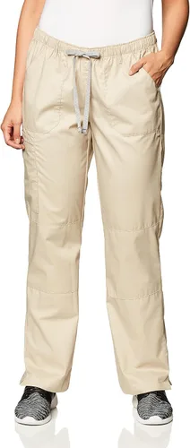 Vista 18 de WonderWink, pantalones elásticos resistentes para mujer de Wonderwork, talla petite plus Negro