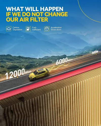 Vista 6 de PHILTOP CA4309 Filtro de aire del motor para Nissan, Subaru, INFINITI