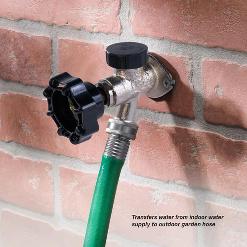 Vista 8 de Midline Valve Llave de sillín antiescarcha de 6 pulgadas con rompedor de vacío integral, latón cromado, sin plomo, entrada MIP/sudor de 1/2 pulgada
