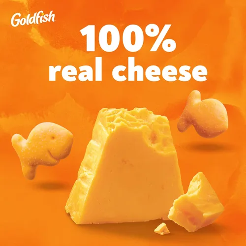Vista 5 de Goldfish Galletas de queso cheddar, galletas horneadas, bolsa de 6.6 onzas (paquete de 2)