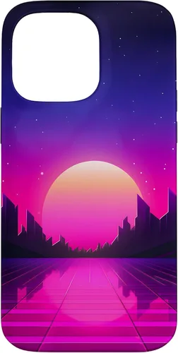 Vista 21 de Retrowave Vaporwave Synthwave 80s Style Case for iPhone 17