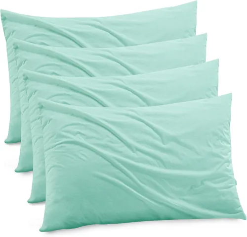 Vista 14 de Funda de almohada impermeable de bambú y rayón de Gogreen, funda de almohada transpirable, protector de almohada refrescante con cremallera, funda