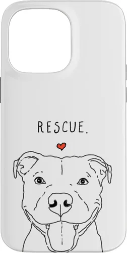 Vista 21 de Rescue Love Smiling Pit Bull, Pittie, Pitbull Mom, Dog Lover Case for iPhone 17