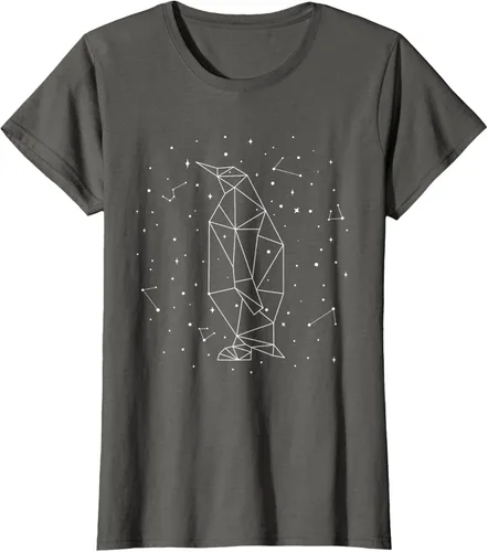 Vista 10 de Sternbild Penguin Constellation Emperor Sea Bird Penguin Camiseta Negro