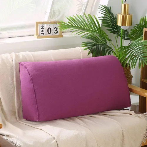 Vista 16 de YURRO Cómodo cojín de respaldo para sofá de 2/3/4 plazas, almohada larga de lectura para cabecero, almohada grande con respaldo de cabecera con Azul