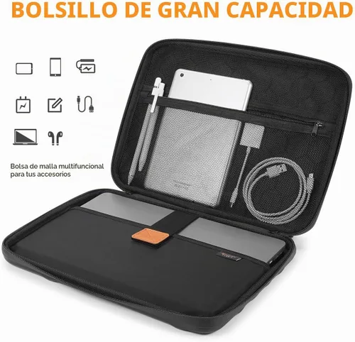 Vista 5 de NIDOO - Funda de transporte para laptop de 14 pulgadas, a prueba de golpes, mango rígido para MacBook Pro M5 Max/13 13.6 pulgadas MacBook Air M5