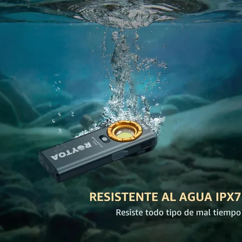 Vista 8 de ROYTOA Linterna de bolsillo recargable EDC Slim Flat Linterna 1200 lúmenes con base magnética y espalda, sensor de proximidad, clip para bolsillo