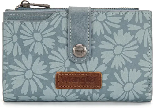 Vista 20 de Wrangler - Billetera para mujer con tarjetero plegable, cierre y ventana para identificación