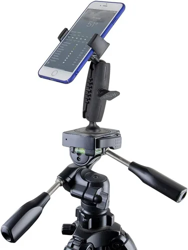 Vista 5 de ARKON Mounts MG5RM1420 - Soporte de teléfono con trípode para iPhone 12 11 XS XR Galaxy S21 S10