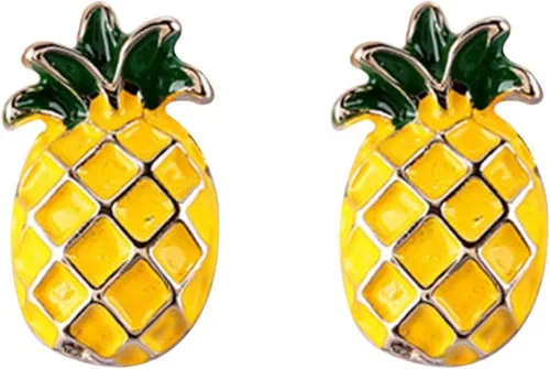 Vista 6 de Amosfun - Broche de aleación de piña, 4 unidades, para día de San Valentín, frutas, chal