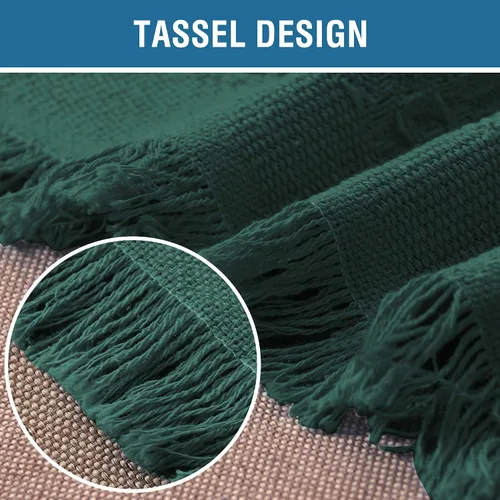 Vista 6 de H.VERSAILTEX Fundas de Sofá de Algodón Funda de Sofá Funda Protectora de Sofá para la Mayoría de Sofás de Diferentes Formas, Presenta Jacquard Verde