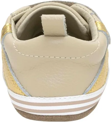 Vista 6 de Robeez First Kicks - Zapatos y tenis unisex para bebés y niños pequeños Cuero Addie Taupe