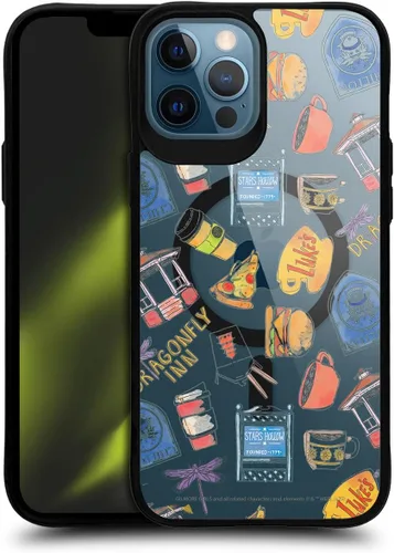 Vista 84 de Head Case Designs Gilmore - Funda negra a prueba de golpes con diseño de dibujos animados para niñas con licencia