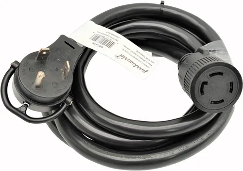 Vista 4 de Parkworld 885446 NEMA TT-30P a L14-30R Cable adaptador de generador de 30 amperios, adaptador de interruptor de transferencia, enchufe macho RV 30A