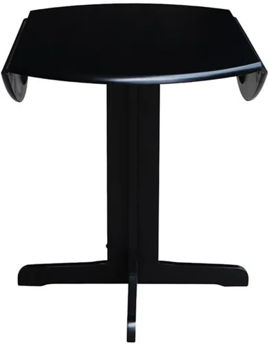 Vista 5 de International Concepts - Mesa de comedor de doble hoja caída, 36 pulgadas, color negro