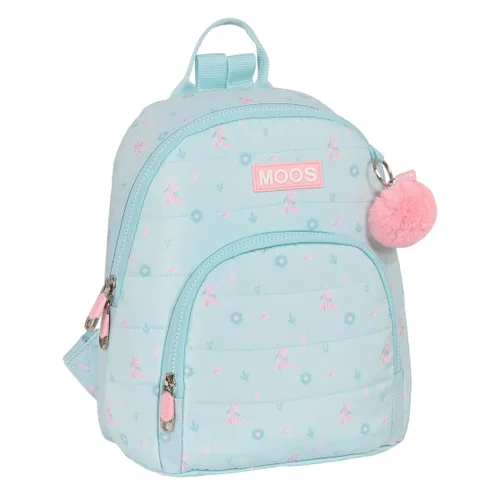 Vista 2 de Mochila Moos Garden Mini Turquesa 25 x 30 x 13 cm