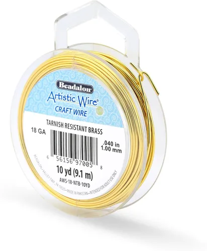 Vista 40 de Artistic Wire - Alambre para manualidades (calibre 10, 1,5 m, latón resistente a las manchas)