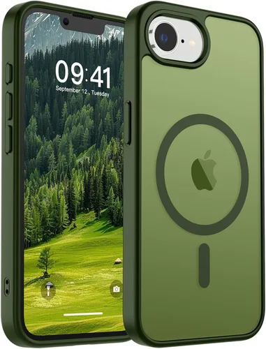 Vista 238 de SUPFINE Funda magnética para iPhone SE 2022 (3ª)/2020 (2ª), iPhone 8 (compatible con MagSafe) (protección contra caídas de grado militar), funda