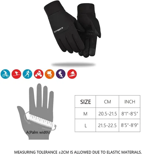 Vista 2 de ATRACTIVOLL Winter Touch Screen Gloves Men's Women's Outdoor Warm, Anti-Skid, Waterproof and Windproof Gloves in Cold Weather