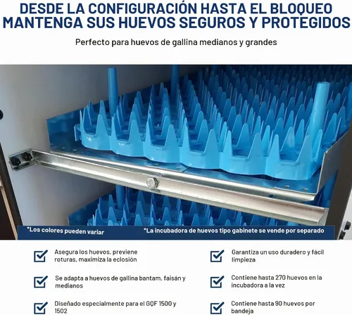 Vista 6 de Bandejas universales para huevos de pollo (paquete de 6)