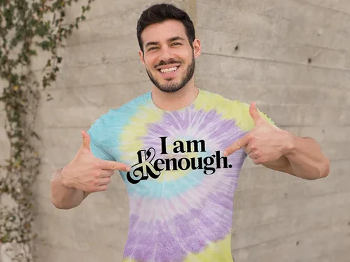 Vista 2 de Expression Tees I Am Kenough Barbenheimer - Body de una pieza y camiseta para niños pequeños